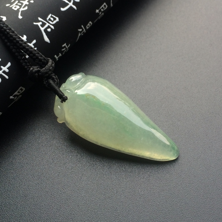 冰种晴水福瓜挂件