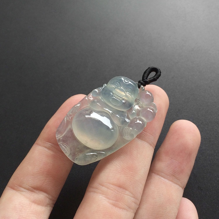 （超值推荐）冰种淡晴水站佛挂件