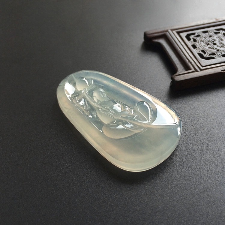 （超值推荐）冰种晴水莲悟挂件