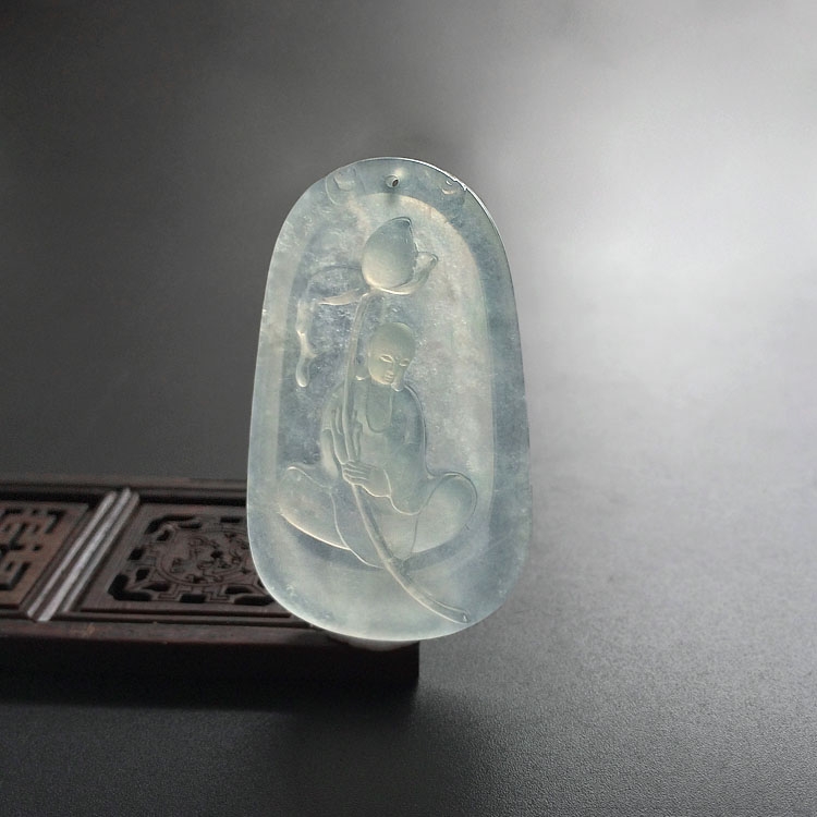 （超值推荐）冰种晴水莲悟挂件