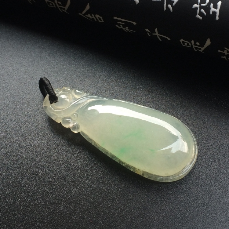 冰种晴水龙行如意挂件