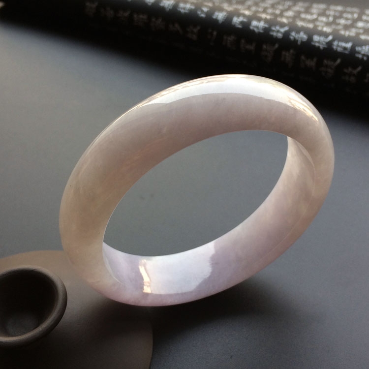 糯冰种紫罗兰手镯（59.5mm）