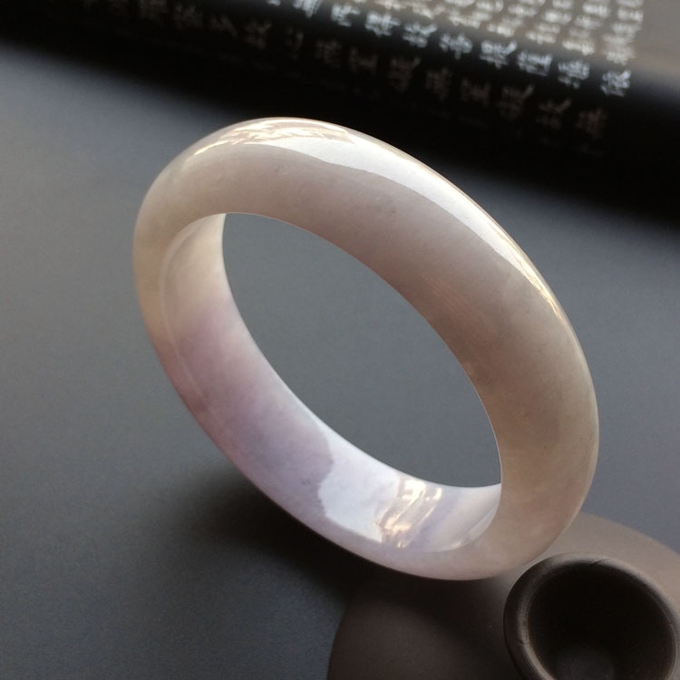糯冰种紫罗兰手镯（59.5mm）