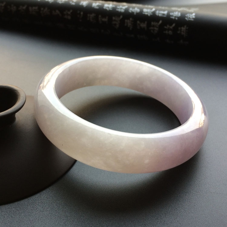糯冰种紫罗兰手镯（59.5mm）