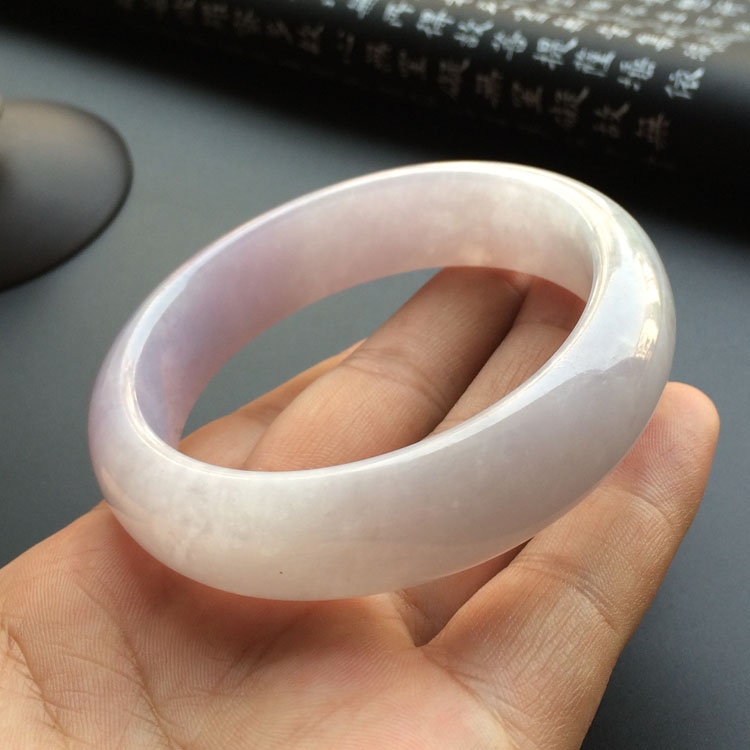 糯冰种紫罗兰手镯（59.5mm）