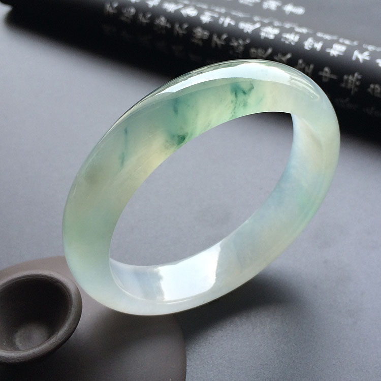 （超值推荐）冰种飘花手镯（57.5mm）
