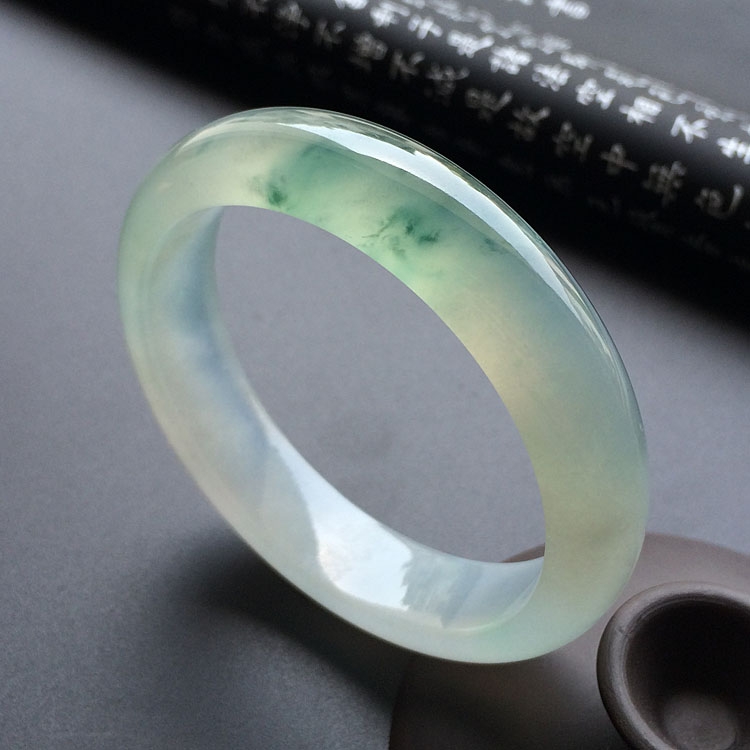 （超值推荐）冰种飘花手镯（57.5mm）
