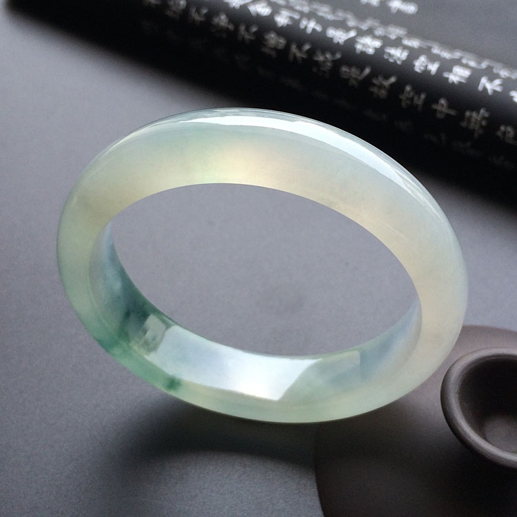 （超值推荐）冰种飘花手镯（57.5mm）