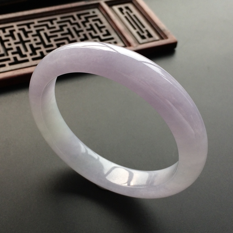 (超值推荐)糯冰种紫罗兰手镯(56mm)