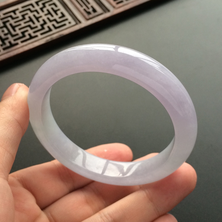 (超值推荐)糯冰种紫罗兰手镯(56mm)