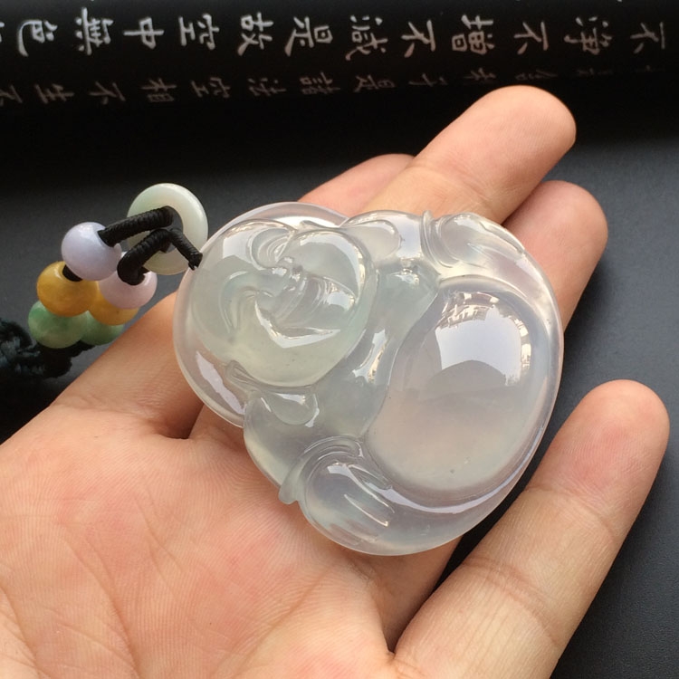 （超值推荐）冰种淡晴水玉佛挂件
