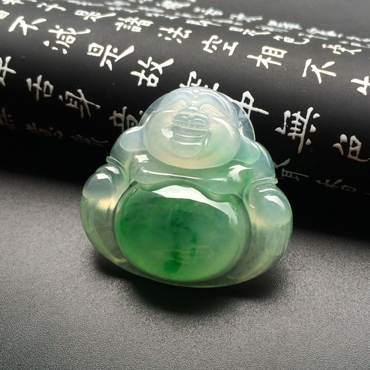 （超值推荐）冰种飘翠玉佛挂件