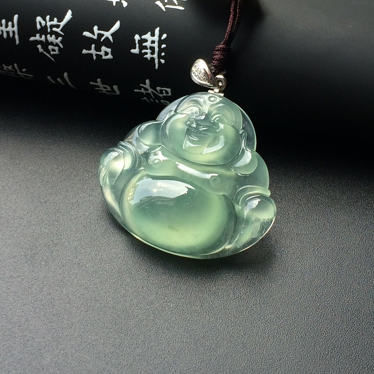 冰种晴水玉佛挂件