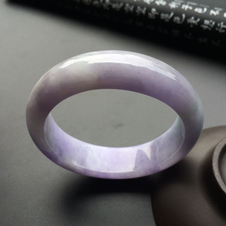 （超值推荐）糯冰种紫罗兰贵妃镯（51.7mm-47.3mm）