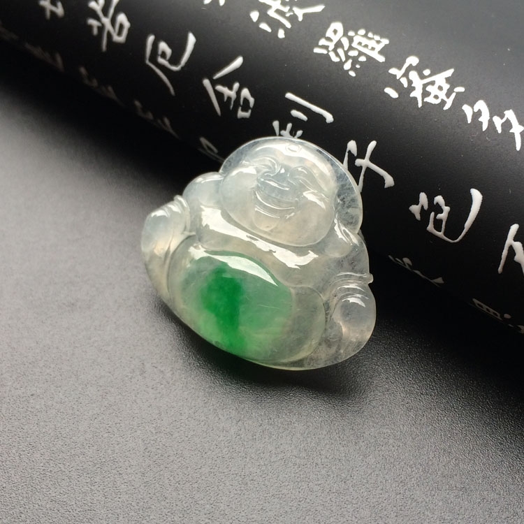 （超值推荐）冰种飘翠玉佛挂件