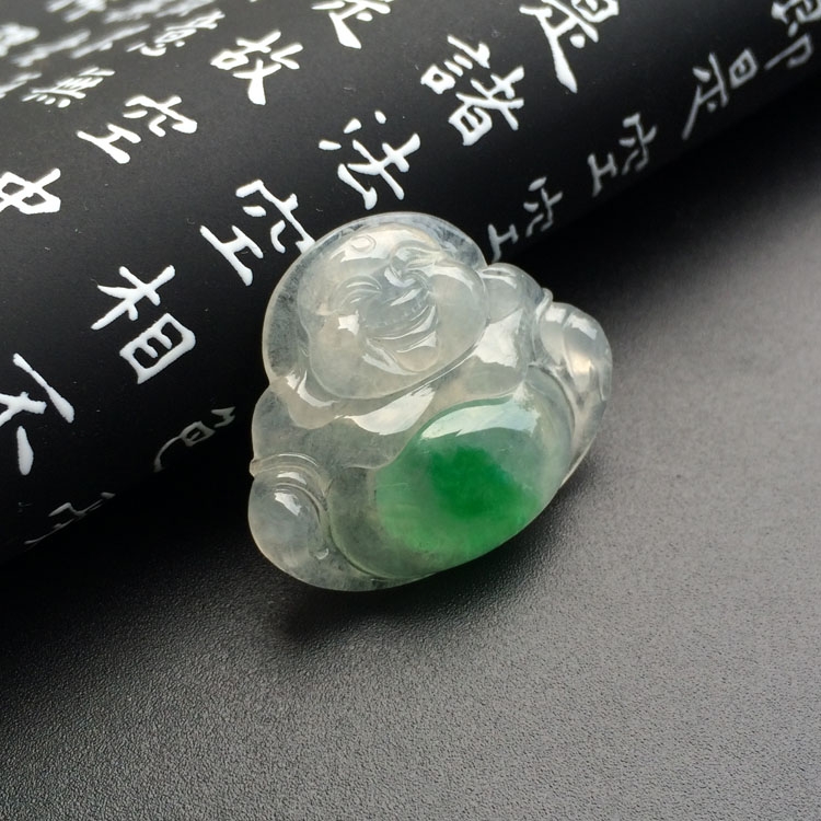 （超值推荐）冰种飘翠玉佛挂件