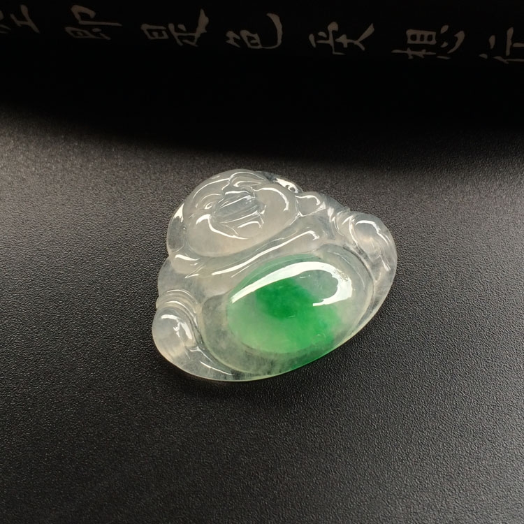 （超值推荐）冰种飘翠玉佛挂件