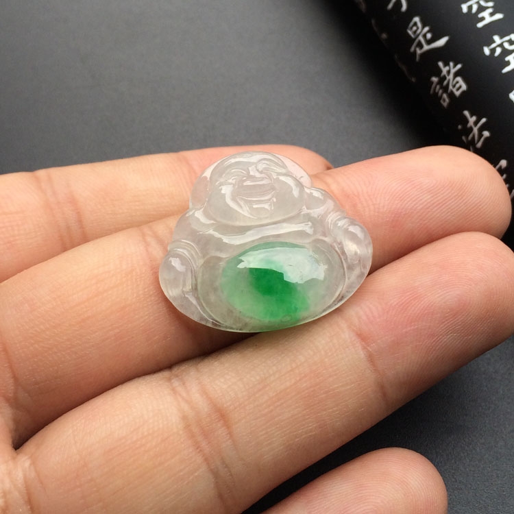 （超值推荐）冰种飘翠玉佛挂件