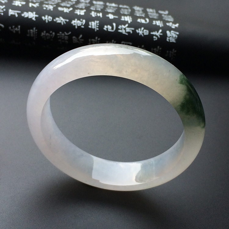 （超值推荐）冰种飘花手镯（56.7mm）