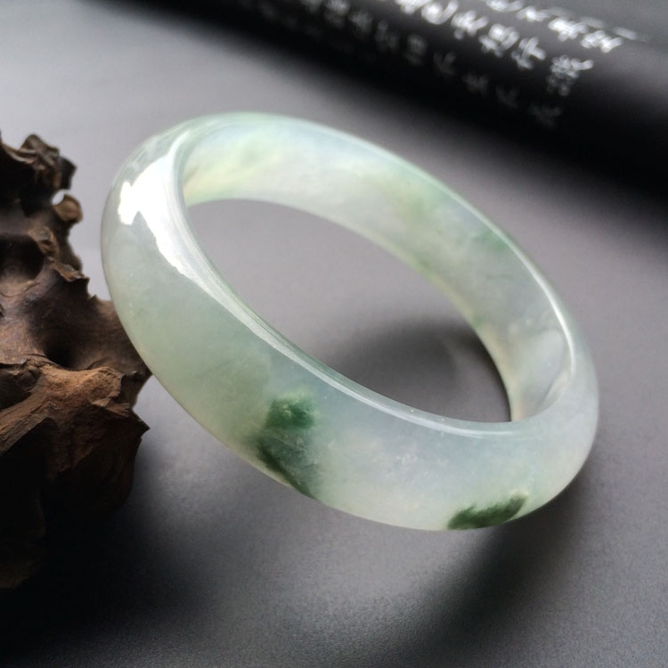 （超值推荐）冰种飘花手镯（56.7mm）