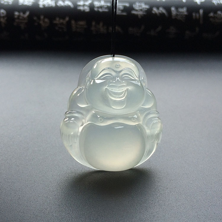 (超值推荐)冰种淡晴水玉佛挂件