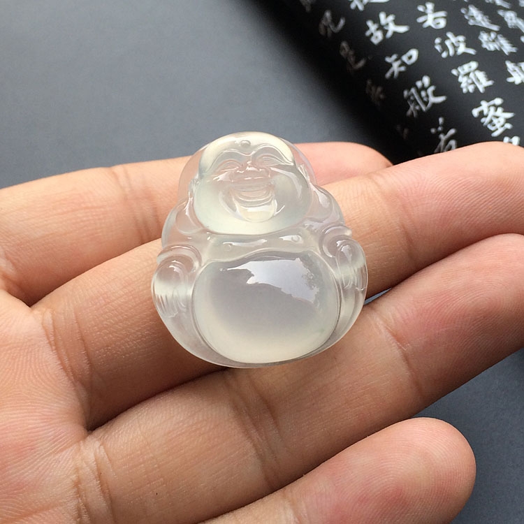 (超值推荐)冰种淡晴水玉佛挂件
