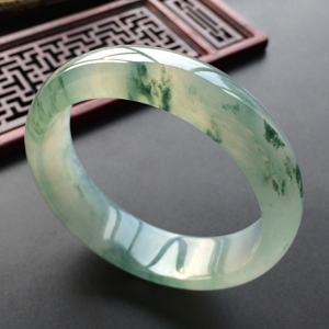 (超值推荐)冰种飘花手镯(57.4mm)