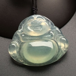 冰种晴水玉佛挂件