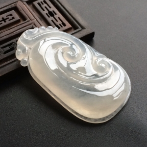 (超值推荐)冰种淡晴水如意挂件