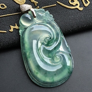 (超值推荐)冰种飘花如意挂件