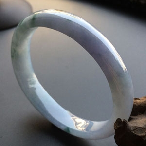 (超值推荐)糯冰种紫罗兰飘花贵妃手镯(54.2mm-46mm)
