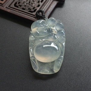 （超值推荐）冰种淡晴水站佛挂件
