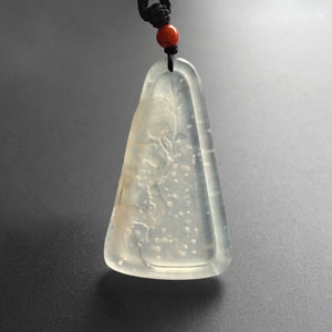 （超值推荐）冰种淡晴水寒梅傲雪挂件