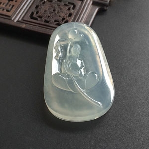 （超值推荐）冰种晴水莲悟挂件