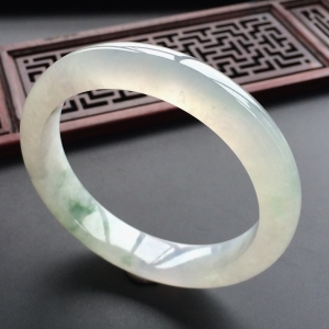 (超值推荐)冰种飘花手镯(56.4mm)