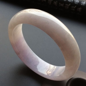 糯冰种紫罗兰手镯（59.5mm）