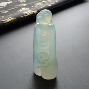 (超值推荐)冰种晴水悟道挂件