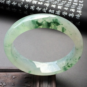 (超值推荐)冰种飘花手镯(57.9mm)