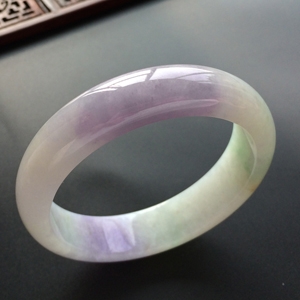 (超值推荐)糯冰种紫罗兰手镯(56.8mm)