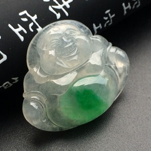 （超值推荐）冰种飘翠玉佛挂件