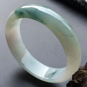 糯冰种飘花手镯(58.3mm)
