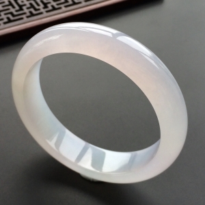 (超值推荐)冰种淡紫罗兰手镯(56.5mm)