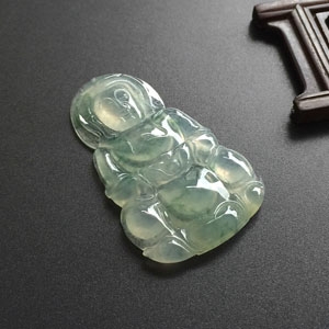 （超值推荐）冰种飘花观音挂件