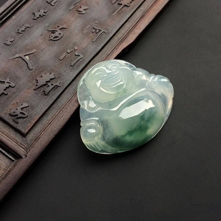 冰种飘花玉佛挂件(单价)