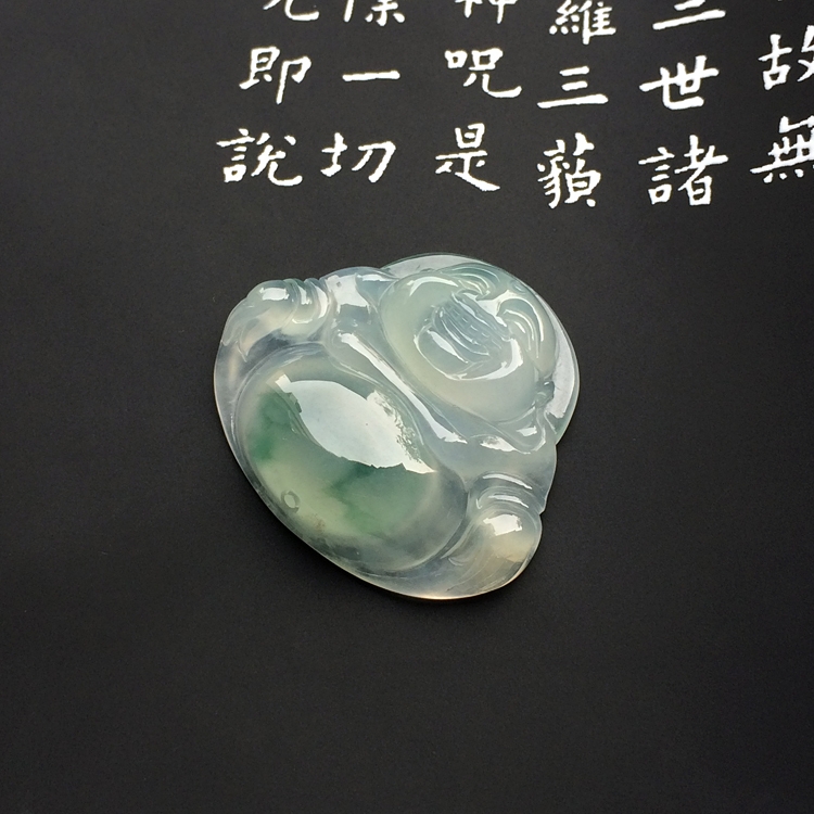 冰种飘花玉佛挂件(单价)