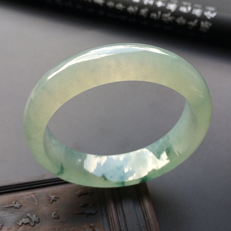 （超值推荐）冰种飘花手镯（57.5mm）