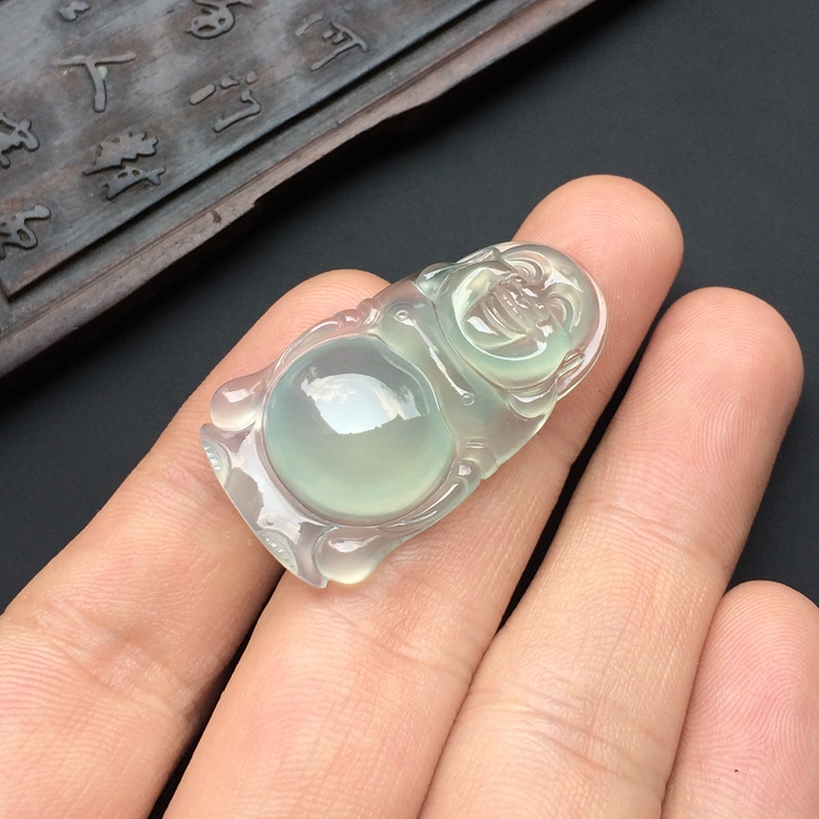 （超值推荐）冰种淡晴水站佛挂件