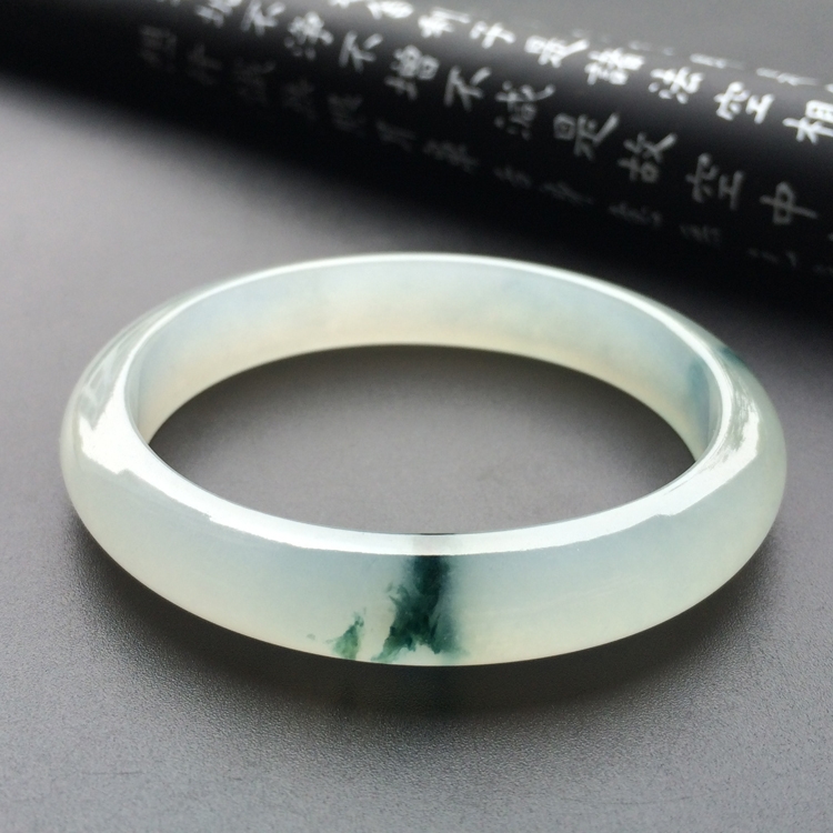 (超值推荐)冰种飘花贵妃手镯(54mm-47.6mm)