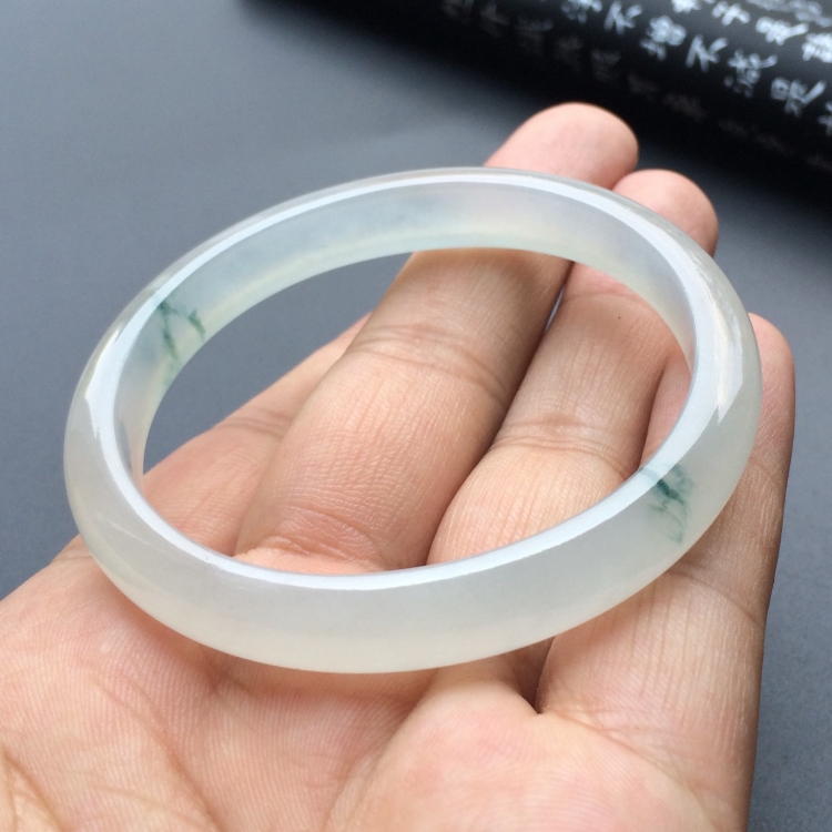 （超值推荐）冰种飘花贵妃镯（55mm-48mm）