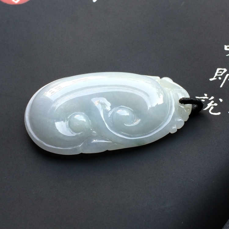 （超值推荐）糯冰种淡晴水如意挂件